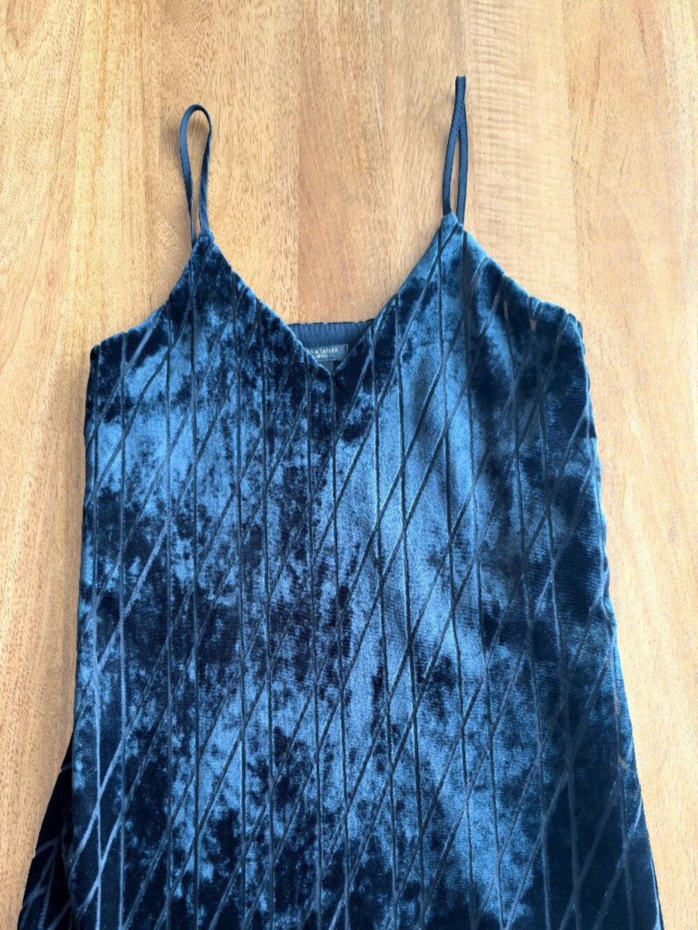 Ann Taylor Size M Diamond Argyle Pattern Velvet Drapey Cami Tank Top Size XXS P